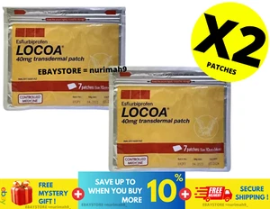 2 Pack (14 Patches) LOCOA 40mg Transdermal Joint Pain Relief - Picture 1 of 9