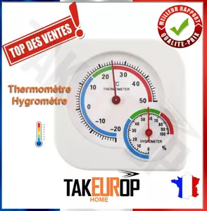 Thermomètre et hygromètre pour intérieur et extérieur, température, humidité - Imagen 1 de 2