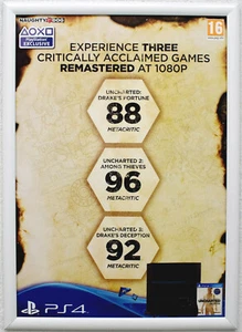 Póster promocional #2 Uncharted The Nathan Drake Collection RARO PS4 42 cm x 59 cm - Imagen 1 de 2