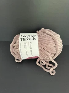 Hilo de chenilla para el hogar 109 yardas/250 G - color bucle e hilos CH10 topo - Imagen 1 de 3