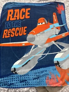 Disney Planes Blanket Fleece Throw Fire And Rescue Hard To Find Dusty - Picture 1 of 2