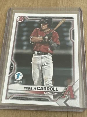 2021 Bowman 1st Edition BFE-142 Corbin Carroll Arizona Diamondbacks ROY - Image 1 of 2