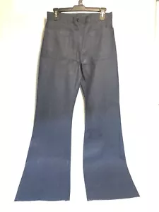 GENUINE US NAVY USN WOMEN'S 14R BELLBOTTOM DENIM DUNGAREES UNIFORM JEANS SLACKS - Picture 1 of 12
