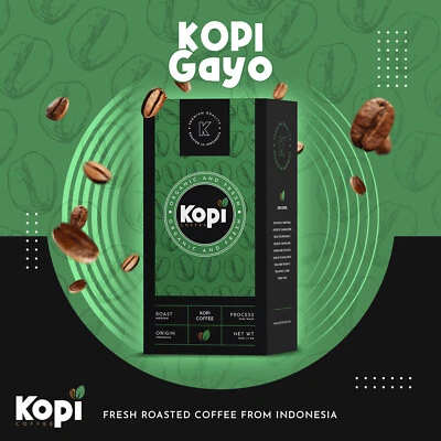 NUEVO Granos de café frescos indonesios Gayo Arábica tostados medianos Foto 1 de 4