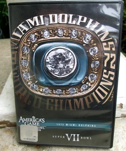 Juego de las Américas Super Bowl Champions 1972 Miami Dolphins Super Bowl VII DVD ¡USADO EN EXCELENTE ESTADO! - Imagen 1 de 4