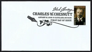 USA, SCOTT # 4222, FDC COVER OF CHARLES W. CHESNUTT, YEAR 2008 - Picture 1 of 1