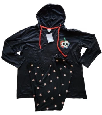 Lularoe Azúcar Calavera Niña Manzanas 2XL Eliza Cuello en V Sudadera con Capucha y TC2 Apple Leggings NUEVO Foto 1 de 4