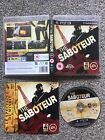 THE SABOTEUR SONY PLAYSTATION 3 PS3 GAME WITH MANUAL OFFICIAL PAL