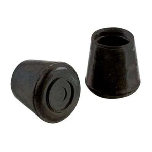8-Pack Black Rubber Leg Caps 1" Protect Floors from Table, Chair, and Furniture - Picture 1 of 4