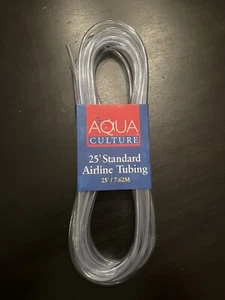 25' Standard 3/16" Aquarium Airline Schlauch - Flexible Luftleitung Aquarium Pumpen - Bild 1 von 7