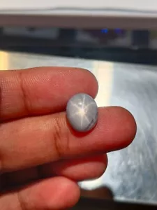 6.72 Cts A GORGEOUS AND VERY BEAUTIFUL BLUE WHITE STAR SAPPHIRE OF EXCELLENT 6 ✨ - Picture 1 of 7