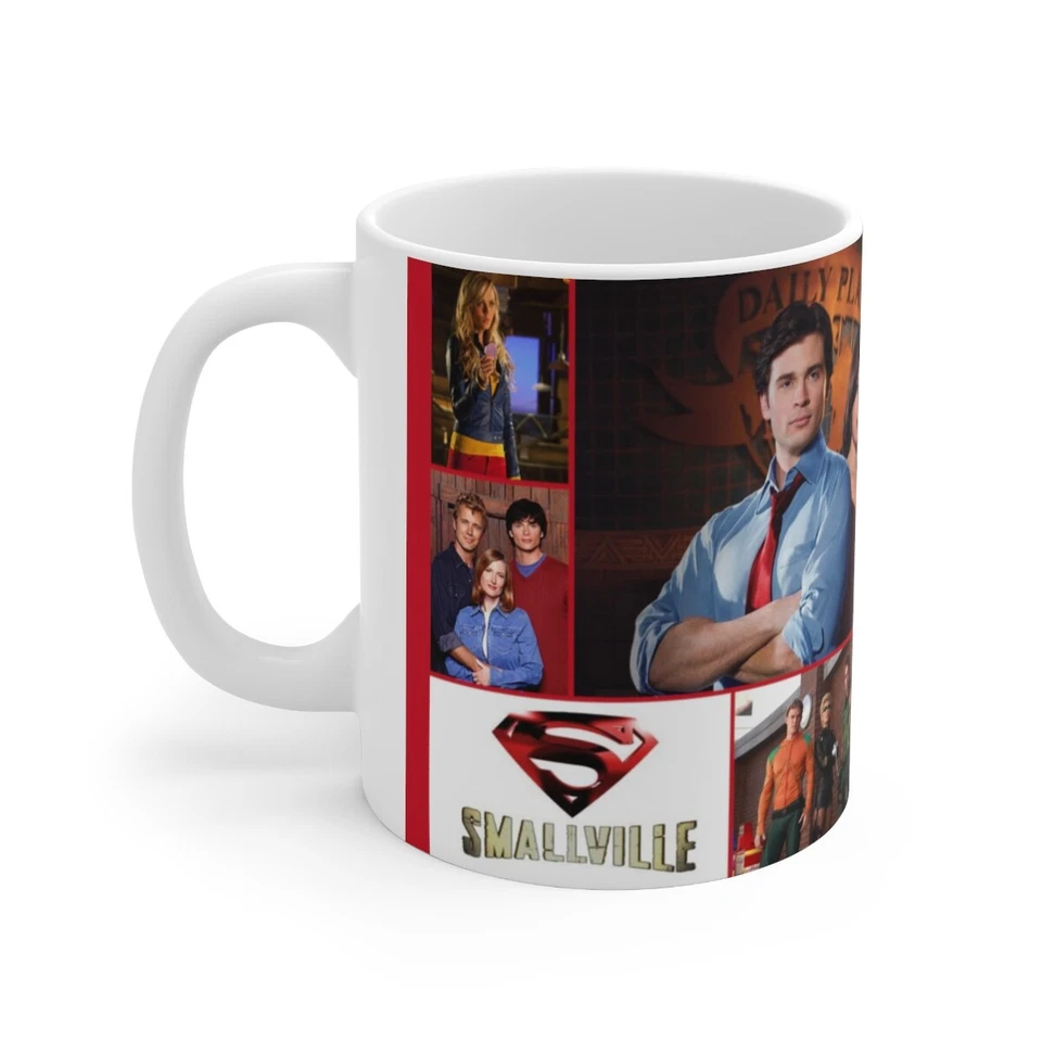 BLAINESGOODS Smallville Ceramic Mug 11oz, Superman, Tom Welling, Clark Kent, Lois Lane