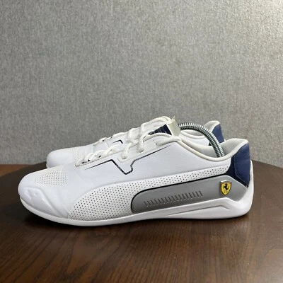 Puma Ferrari Drift Cat Sneakers Women's 10 White Comfort Low Top Athletic Shoes - Image 1 of 4