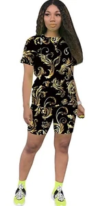 NUEVO Conjunto de 2 piezas de camiseta de manga corta para damas talla S - Imagen 1 de 3