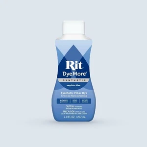 SAPPHIRE BLUE RIT LIQUID DYE COTTON WOOL NYLON LAUNDRY FABRIC WOOD CLOTHS CRAFTS - Picture 1 of 1