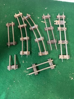 Model Railroad 3/16" Scale Train Misc Track S Scale lot of  7 Vintage - Image 1 of 4