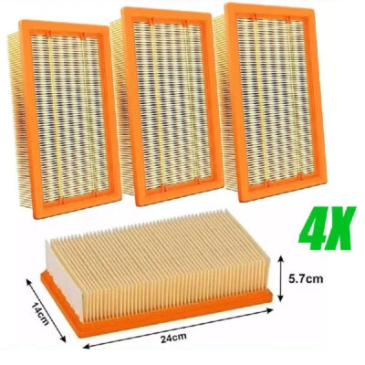 MARKENLOS 4X Filter für Kärcher NT 561 eco / NT 361 eco / NT 611 / NT 45-1TAC Faltenfilter