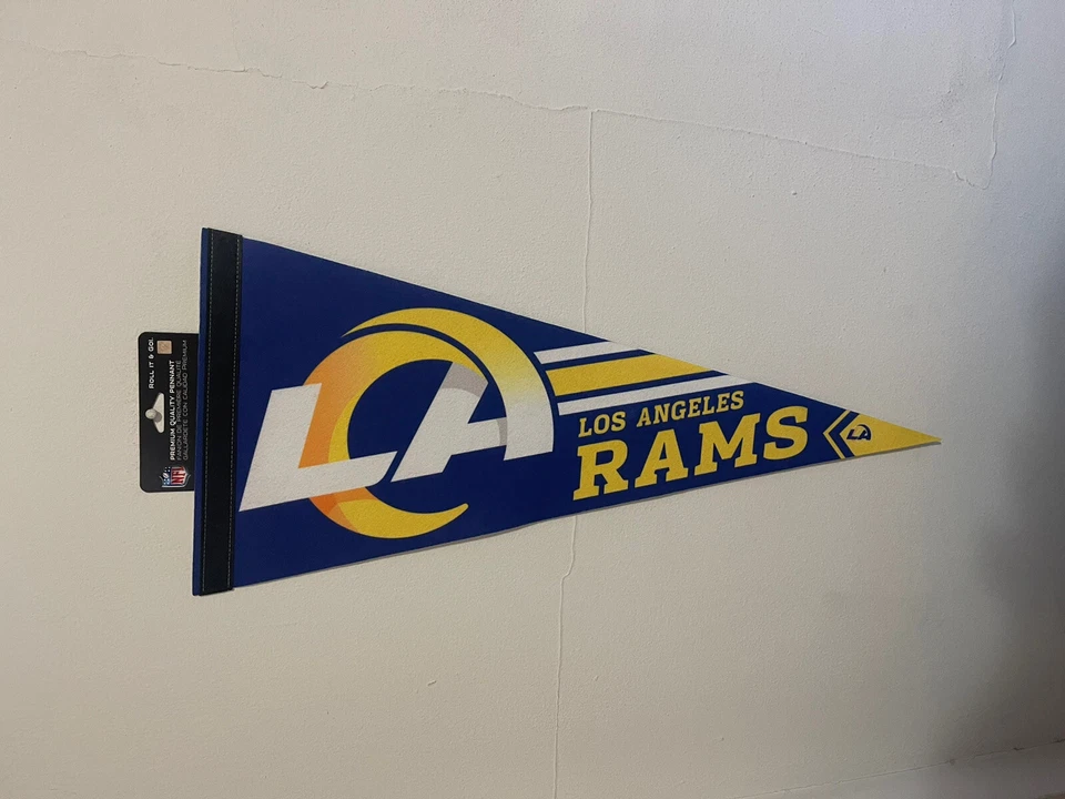 Banderín Premium Los Angeles Rams 12x30 con licencia NFL Foto 1 de 1