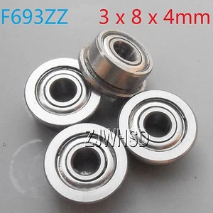 4pcs F693zz Sealed Flange Bearing 3 x 8 x 4 mm for TAMIYA TRAXXAS RC Hobby DIY - Picture 1 of 1