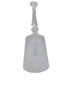 Glass ~ Dinner Hand Bell ~ Etched ~ 6" - Picture 1 of 8