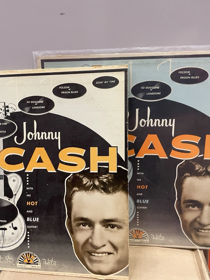 JOHNNY CASH — 2 Sun Original LP Covers and 1 Disc - Image 1 of 4