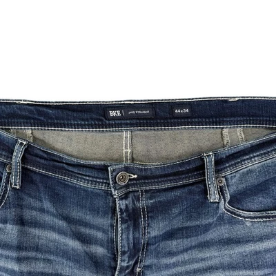 BKE Jake прямые джинсы мужские 44 x 34 джинсовой ткани темно стирка повседневный высокий большой изящный выцветания - Изображение 1 из 4