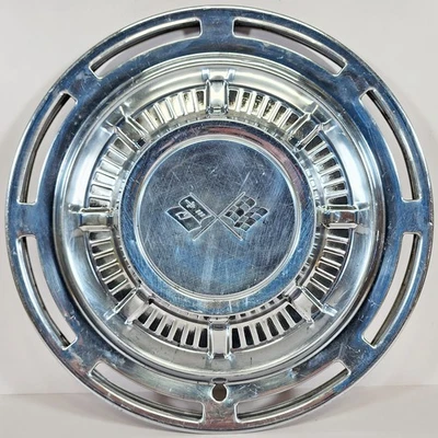 👀 UNO tapacubos cromados vintage 1959 Chevrolet Impala 14" vintage 😎 ✅ 👌 Foto 1 de 4