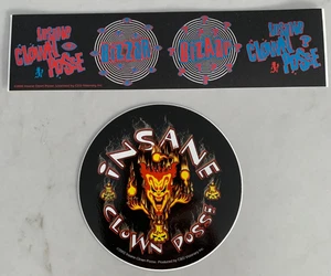 INSANE CLOWN POSSE 2-Pack of Stickers Bizzar Bizaar & Flames NEW OFFICIAL MERCH - Picture 1 of 1