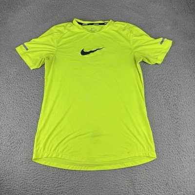 Nike Dri-FIT Camisa para Correr Para Hombre Camiseta Mediana Reflectante Poliéster Amarillo Voltio Foto 1 de 4