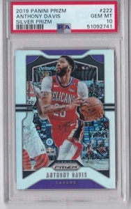 ANTHONY DAVIS SILVER PRIZM 2019-20 PSA 10 - Picture 1 of 2