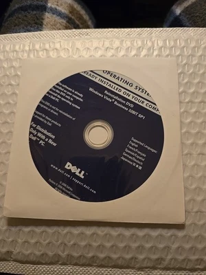 NEW SEALED Dell Windows Vista Business 32-Bit SP1 ~Reinstallation DVD~ P/N M684D - Image 1 of 2