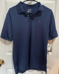 Polo Ralph Lauren performance jersey polo shirt Boy’s XL (18-20) NEW! Drywick - Picture 1 of 17