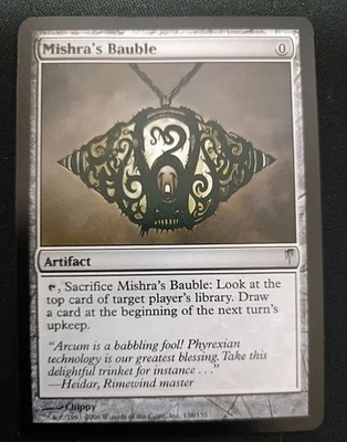 Mishras CSP Error Card English Version MTG Cold Snap Collectible Card Used - Image 1 of 2