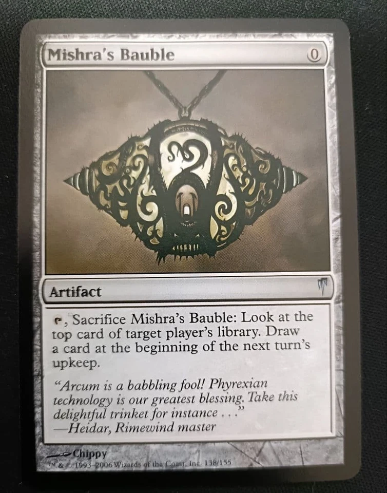 Mishras CSP Error Card English Version MTG Cold Snap Collectible Card Used - Image 1 of 2