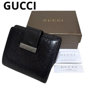 Cartera Plegable Gucci Cuero Gg Shima con Gancho Tarjeta m1_0623 - Imagen 1 de 12
