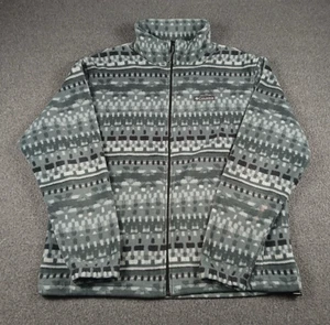 Columbia Aztec Fleece Full Zip Mens Jacket Size XL Front Pockets - Picture 1 of 12