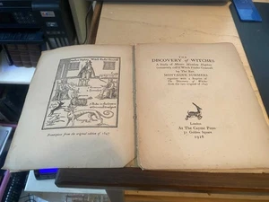 Montague Summers: Die Entdeckung der Hexen 1928 Arme okkulte Hexerei 1. PB - Bild 1 von 1