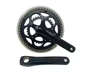 Shimano Tiagra FC-4550 Double Chainset 50 / 34T With BB - 34T-50T - Chain Guard - Picture 1 of 1