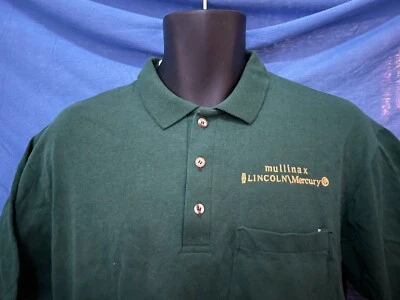 Camisa polo vintage de trabajo LINCOLN-MERCURY concesionario roja Kap Sales para hombre mediana Foto 1 de 4