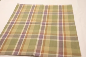Juego de 4 servilletas de algodón a cuadros de 18" x 19" EarthTones lavables para almuerzo cena - Imagen 1 de 5
