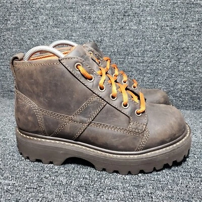 Botas Oxford American Eagle AE Talla 7 Cuero Gruesas Con Cordones De Colección Y2K Marrón Foto 1 de 4