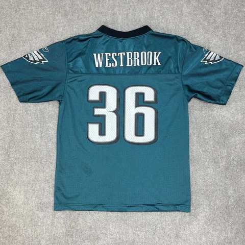 Brian Westbrook Philadelphia Eagles Jersey Reebok Youth Large Green #36 Kids Cover