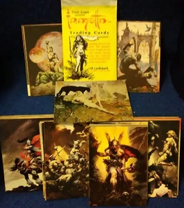 1991 Frazetta Frank BASE CARD SET (1-90) w/ wrapper BY Comic Images - Picture 1 of 2