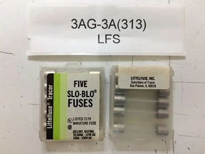 3AG-3A 313 LITTLEFUSE TRACOR 250V FUSE 10 PIECES - Bild 1 von 1
