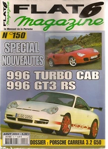 FLAT 6 150 PORSCHE 996 TURBO CABRIOLET 996 GT3 RS 911 CARRERA 3.2 G50 911 S 2.4 - Bild 1 von 2