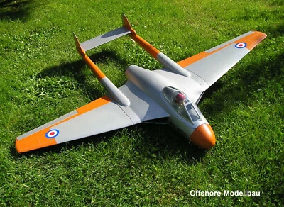 DH-100 Vampire 1100mm Bauplan - RC E-Impeller Flugzeug - Offshore Modellbau - Bild 1 von 2