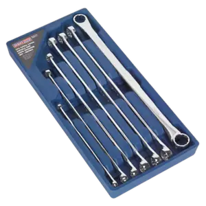 Sealey AK6311 Extra Long Double Ended Ring Spanner Wrench Set 8-24mm - Picture 1 of 4