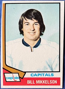 1974-75 Topps BILL MIKKELSON #23, Washington Capitals, NM+ - Picture 1 of 2