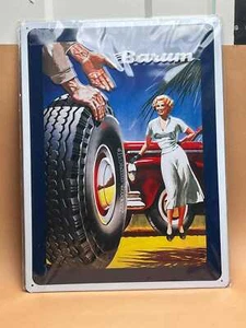 Vintage Barum Poster Reklame Blechschild | Neu ungeöffnet 3D Design | ca. 15,5 x 12... - Bild 1 von 5