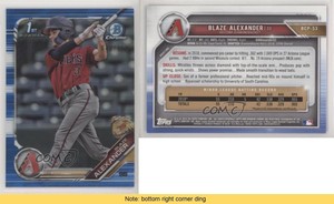 2019 Bowman Chrome Prospects Blue Refractor /150 Blaze Alexander #BCP-53